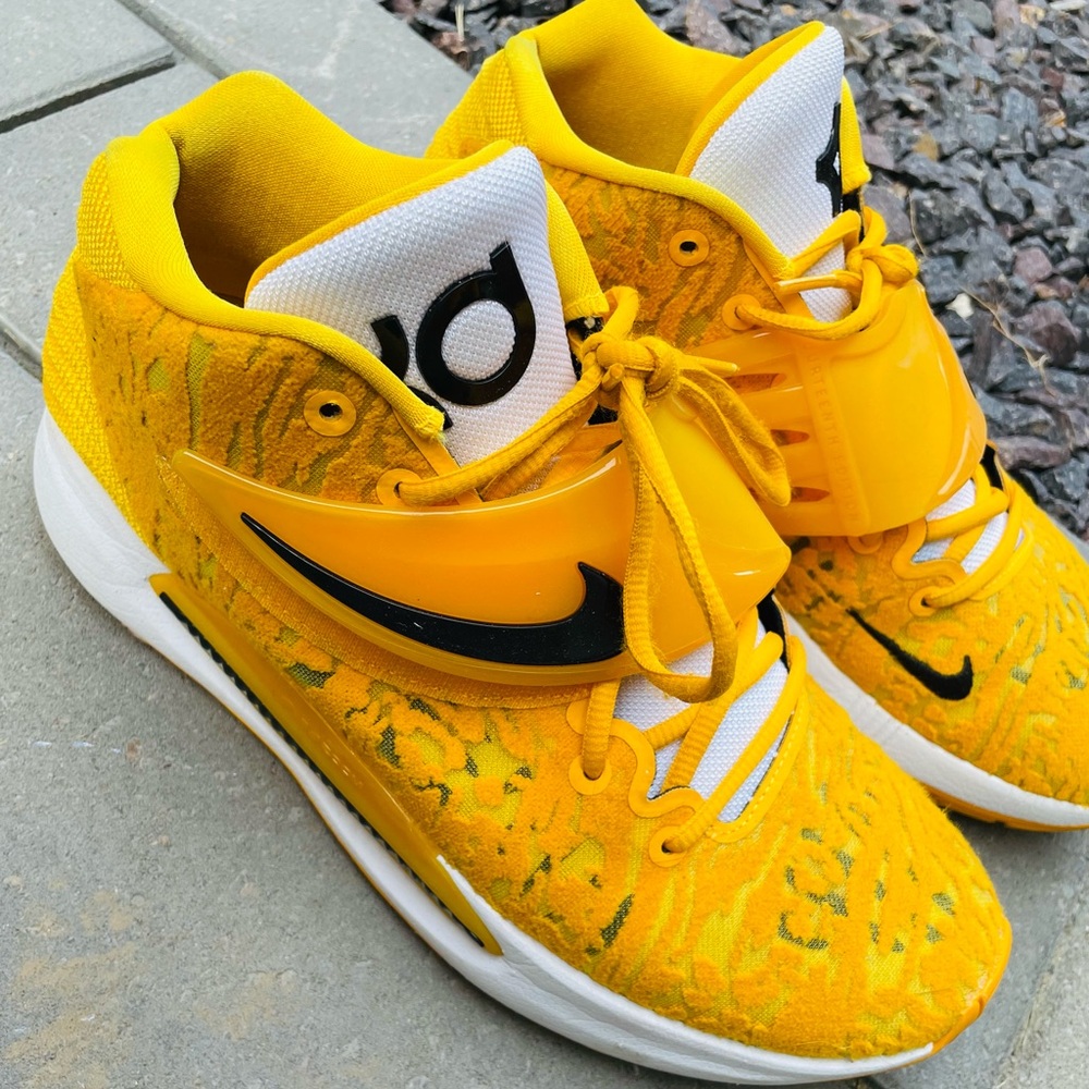 Nike Yellow and Black High-Top Sneakers